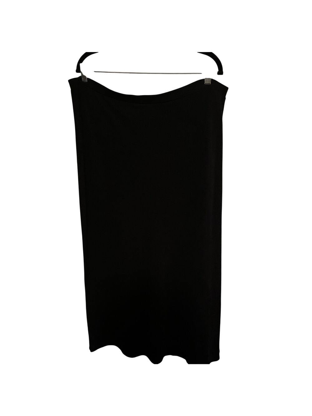 George XL Black Pull-On Maxi Skirt | Stretch Knit | Classic